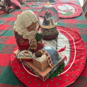 Jim Shore Santa or Nativity snow globe